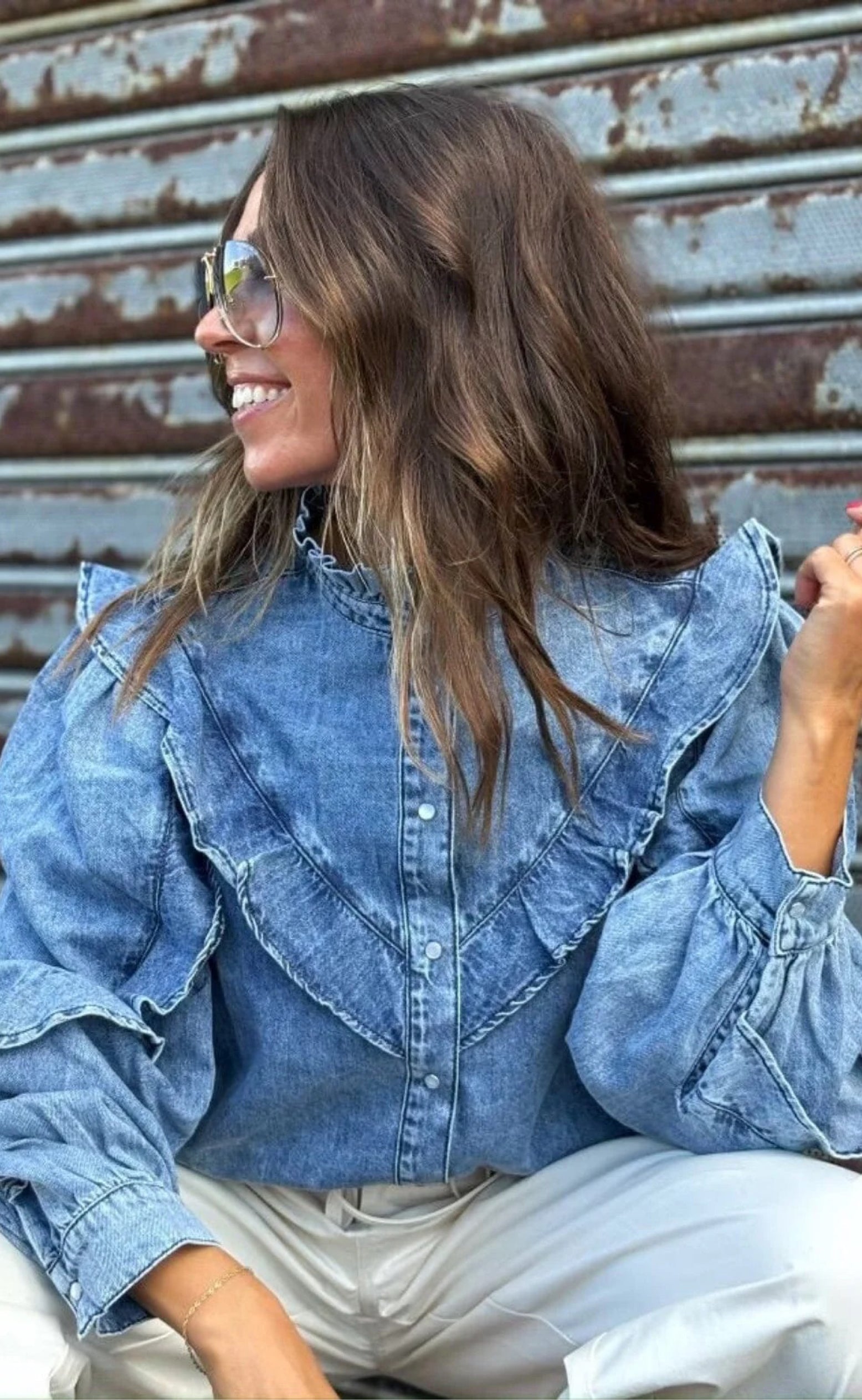 Gossia Skjorte - Cira - Blue Denim