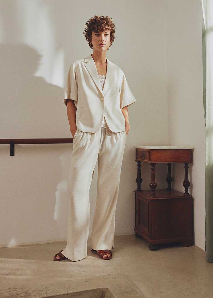 Gustav Bavisha wide leg 57005 Bukser - Moonlight