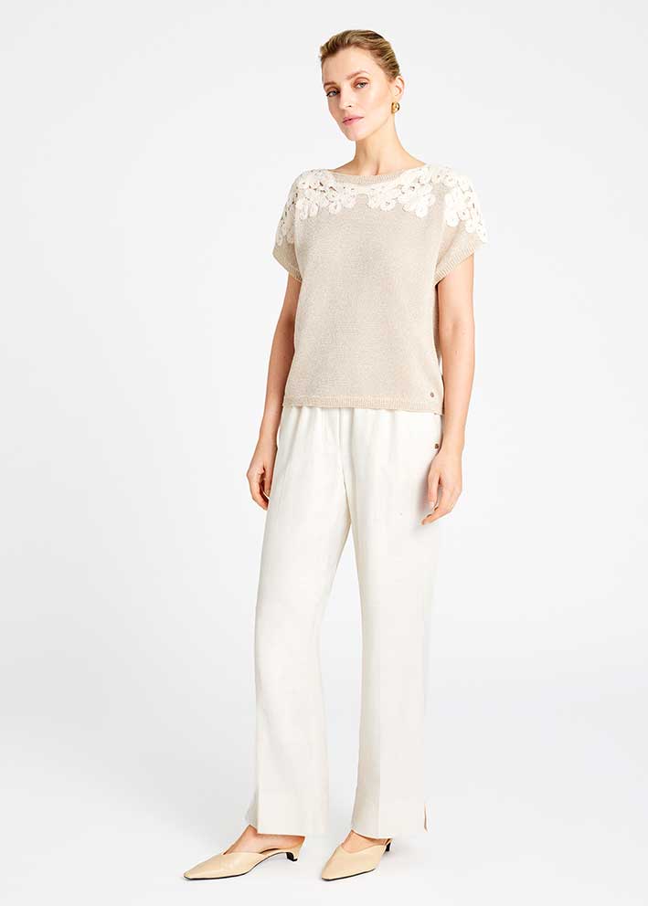 Gustav Bavisha wide leg 57005 Bukser - Moonlight