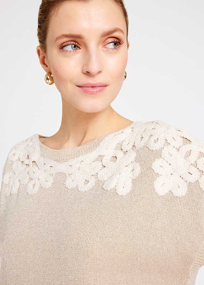 Gustav Odessa knit top 57405 Cream