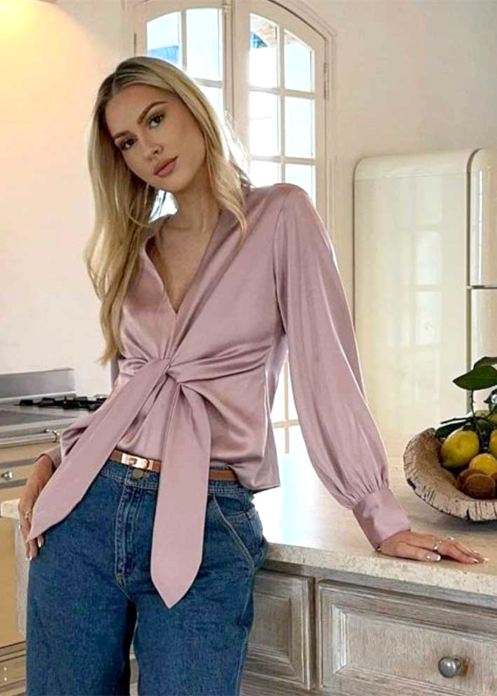Karmamia Blair Blouse - Semi Rich Antique Rose Online Hot Salg