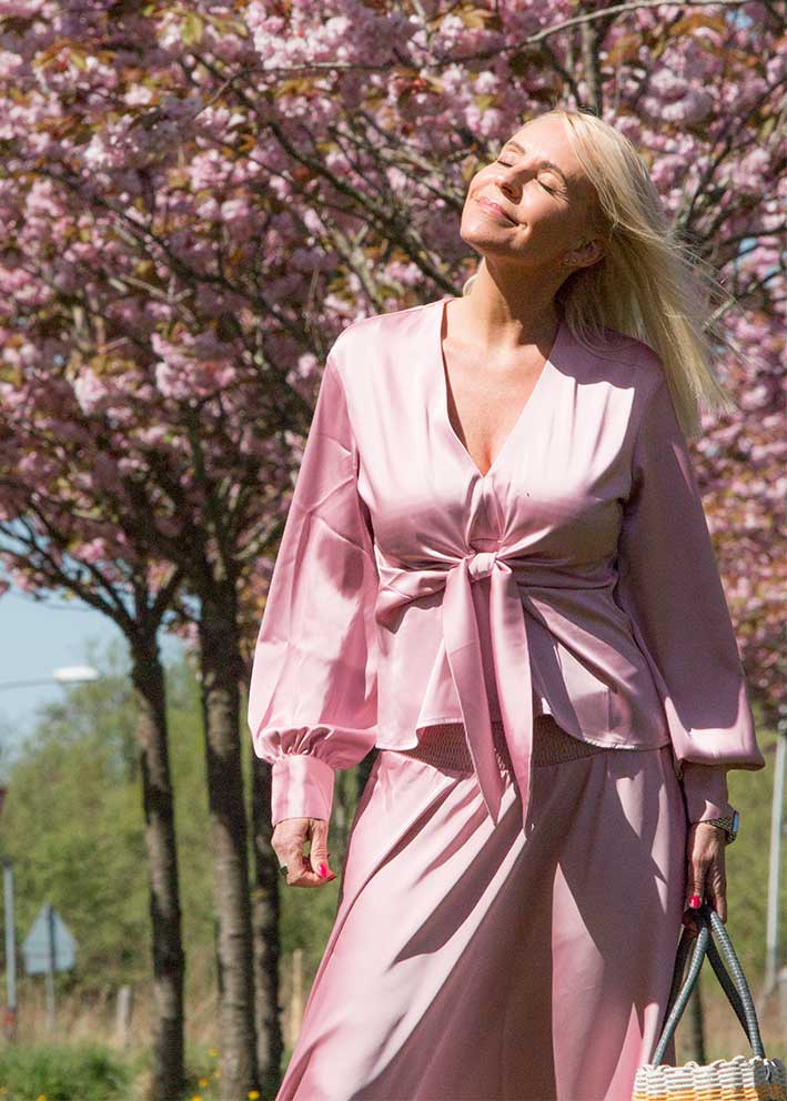 Karmamia Blair Blouse - Semi Rich Antique Rose Online Hot Salg