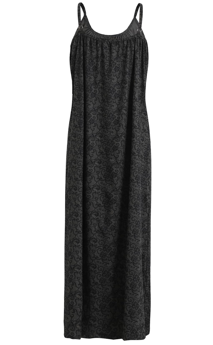 Liberte Kjole - Alma Long Strap - Black Lace