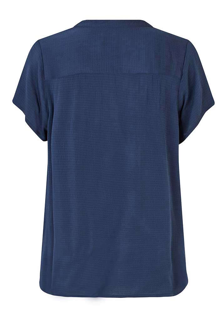 Lollys Laundry Heather Top - Dark Blue Hot på udsalg