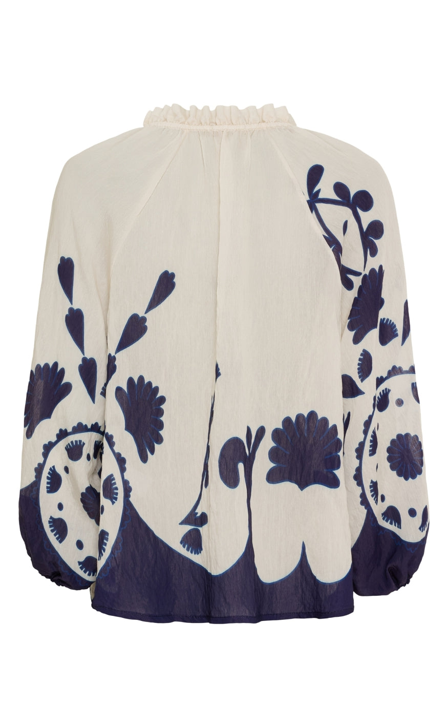 Marta Du Chateau Skjorte - Clary - Blue Udsalg