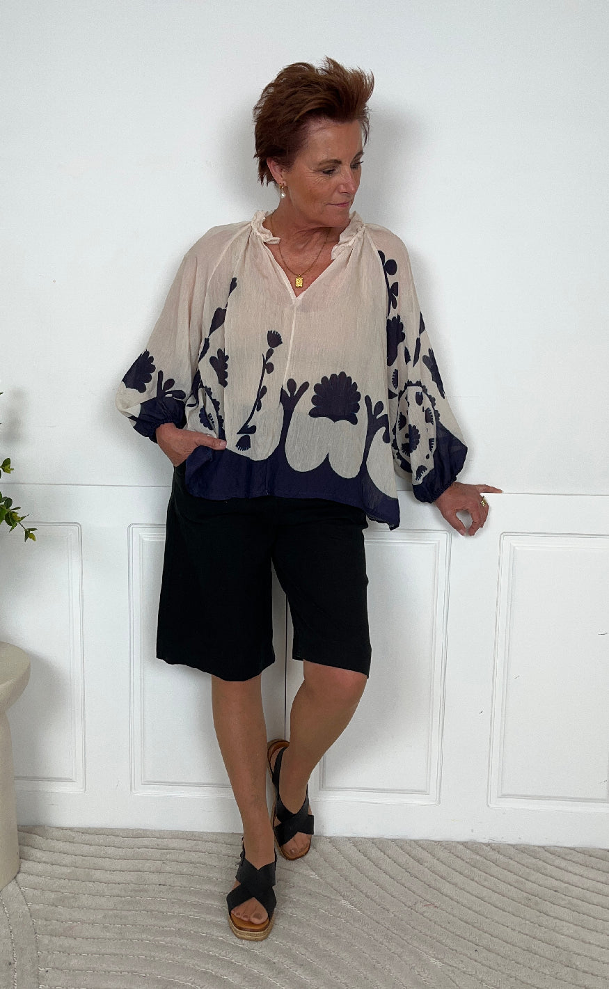 Marta Du Chateau Skjorte - Clary - Blue Udsalg