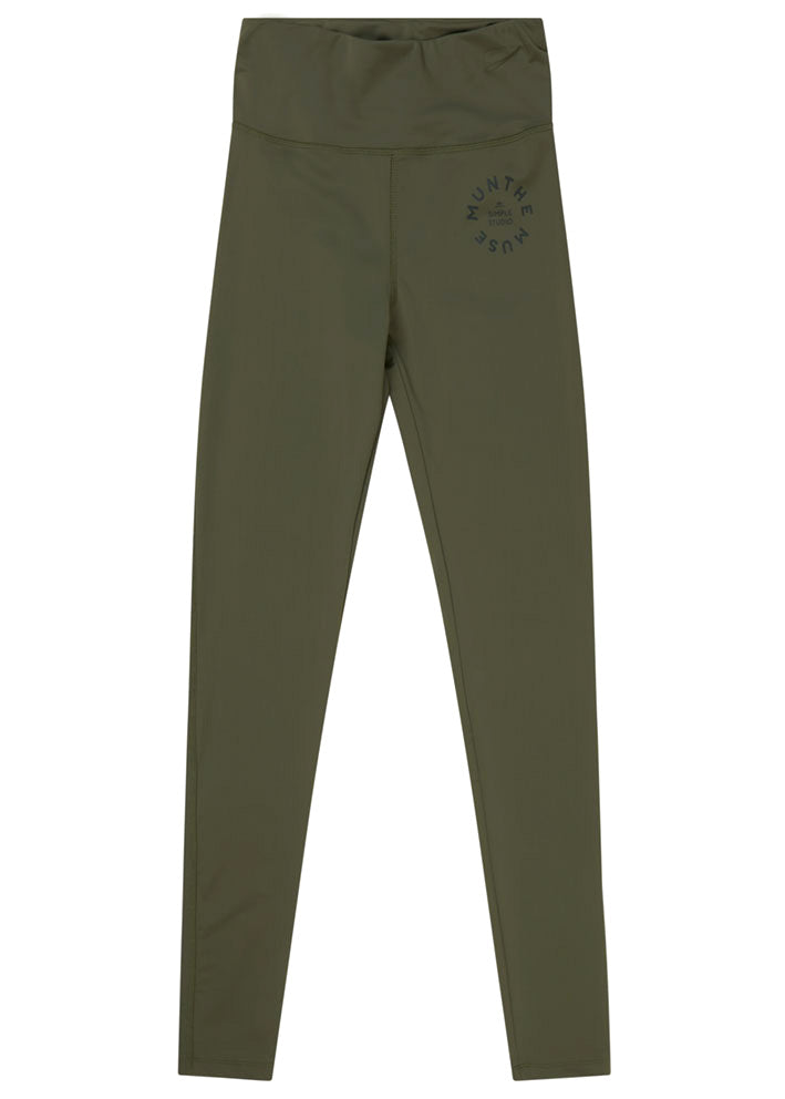 Munthe Sandy Leggings - Army Hot på udsalg