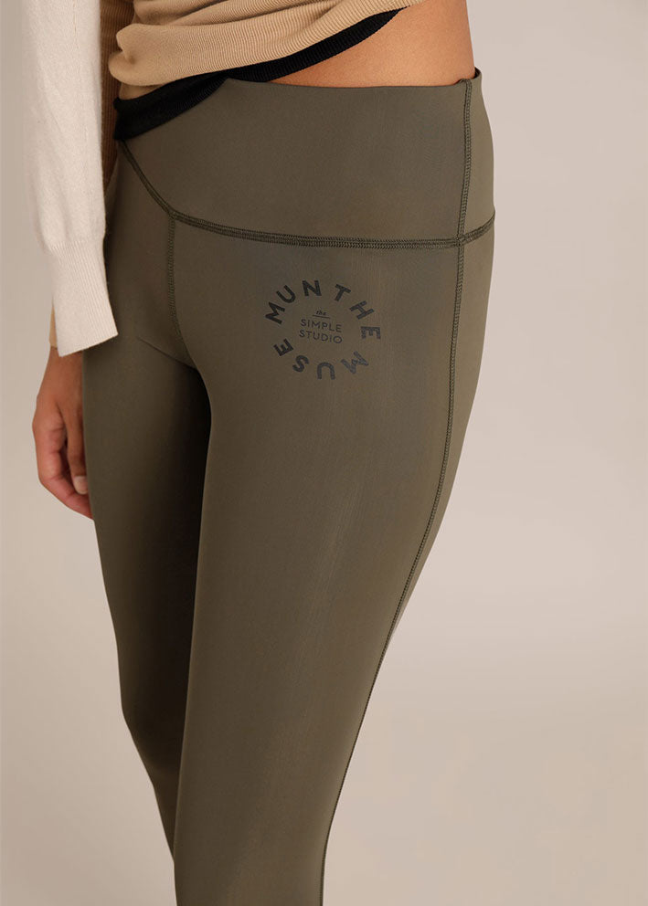 Munthe Sandy Leggings - Army Hot på udsalg