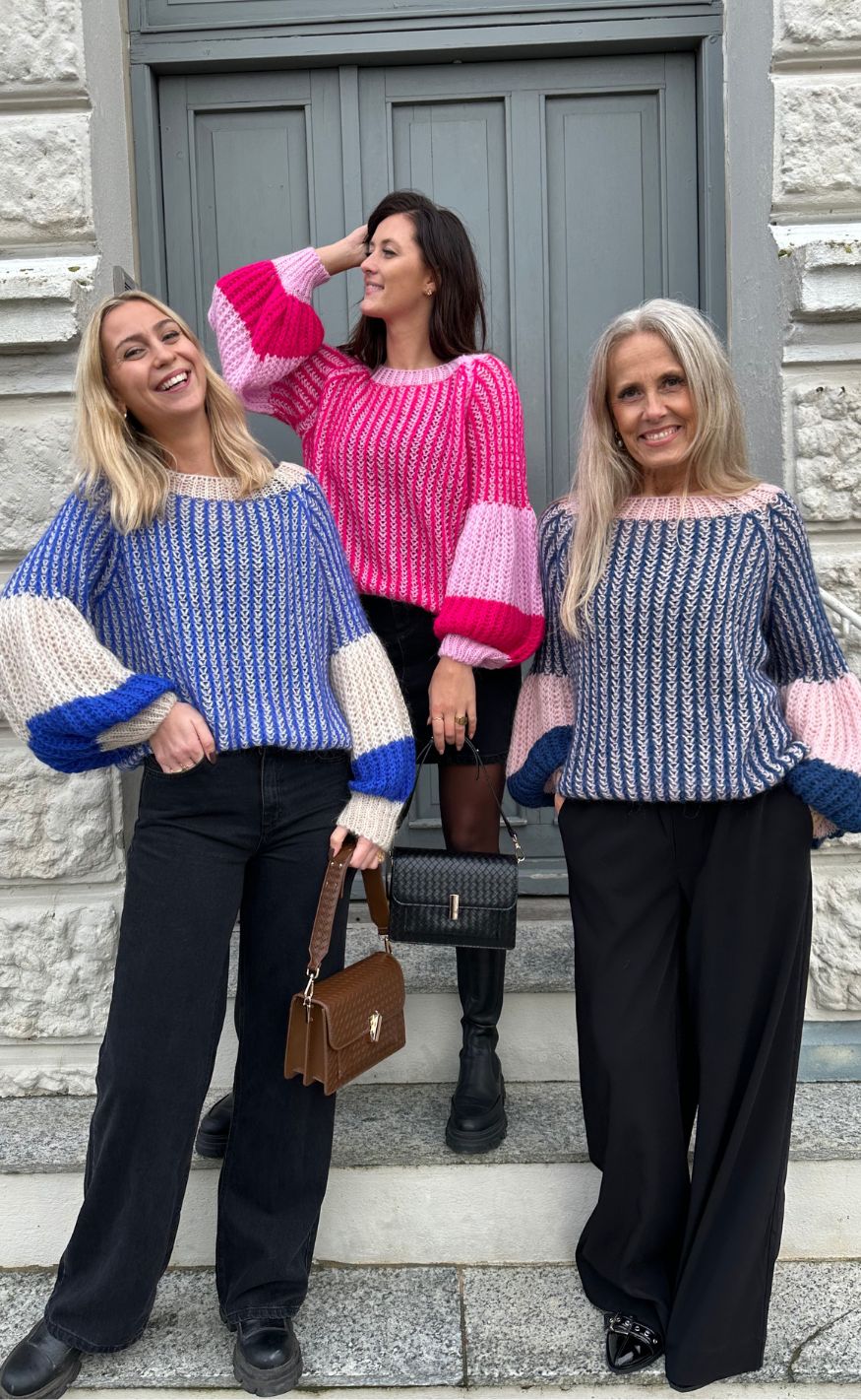 Noella Sweater - Liana Knit - Pink Bubblegum