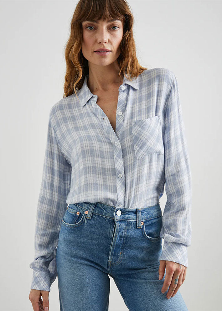 Rails Hunter Skjorte - Baby Blue Online salg