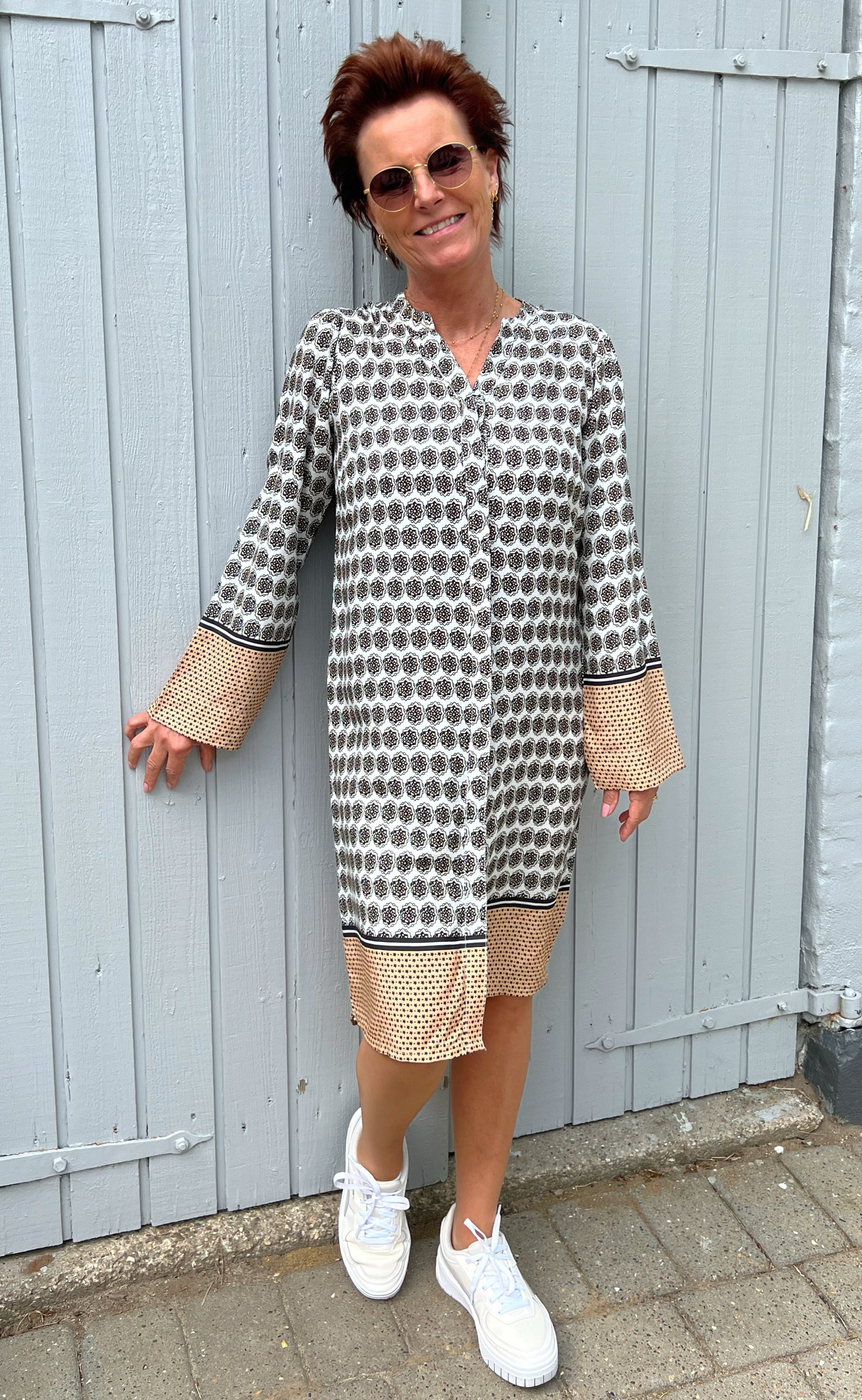 Say INA Copenhagen Kjole - Katia - Beige Print