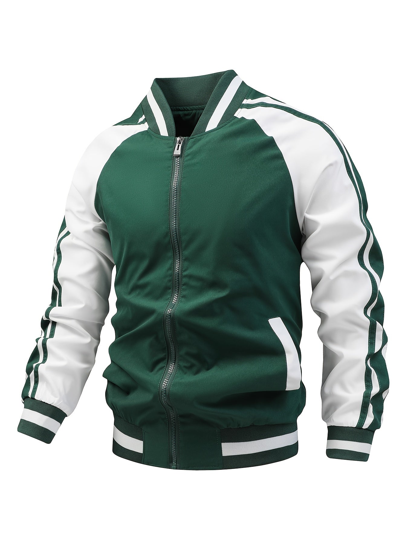 Stribet sportsjakke