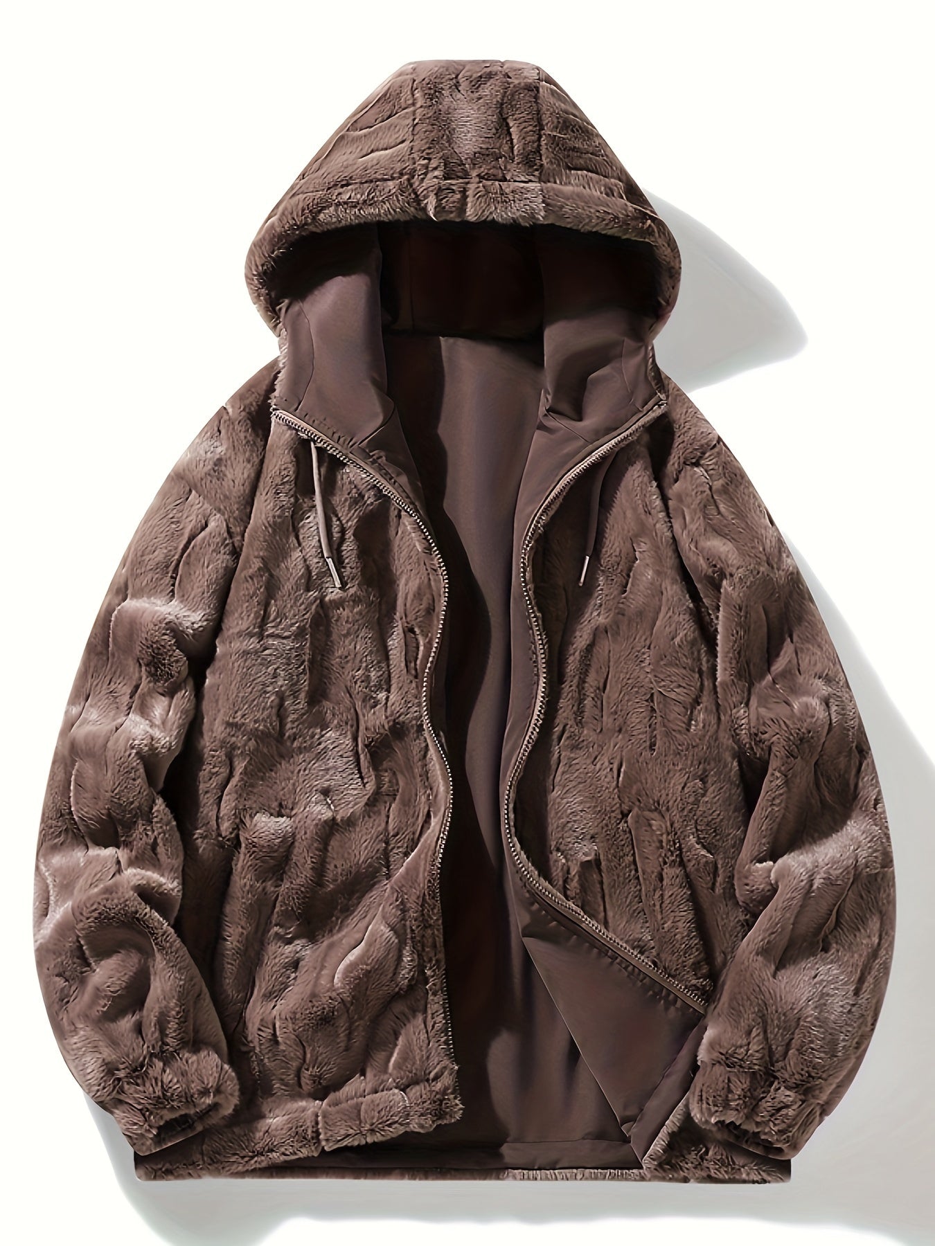 Dobbeltsidet fleece hættetrøje