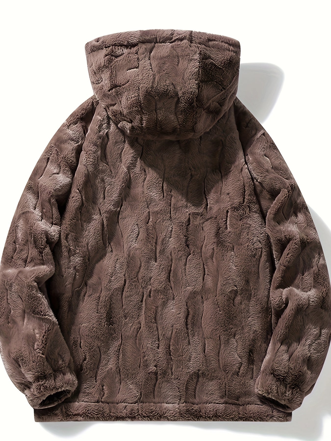 Dobbeltsidet fleece hættetrøje