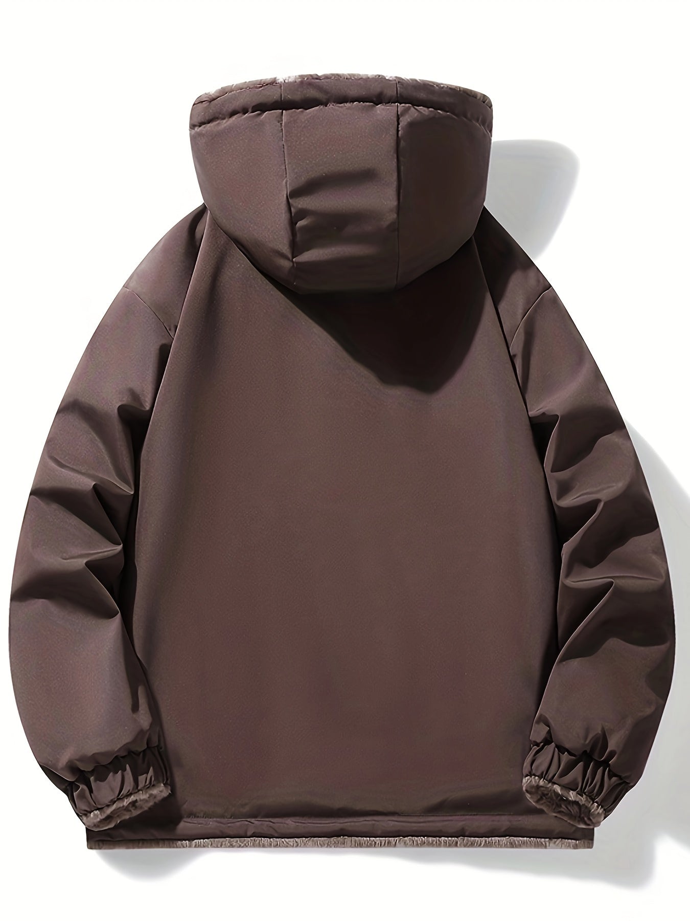 Dobbeltsidet fleece hættetrøje