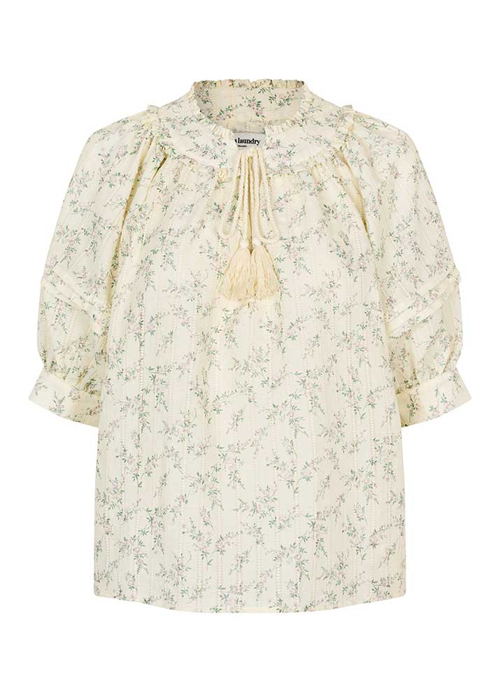 Lollys Laundry Alvi Bluse - Creme Online salg