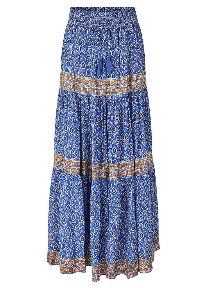 Lollys Laundry Diamond Maxi Nederdel - Blue Print