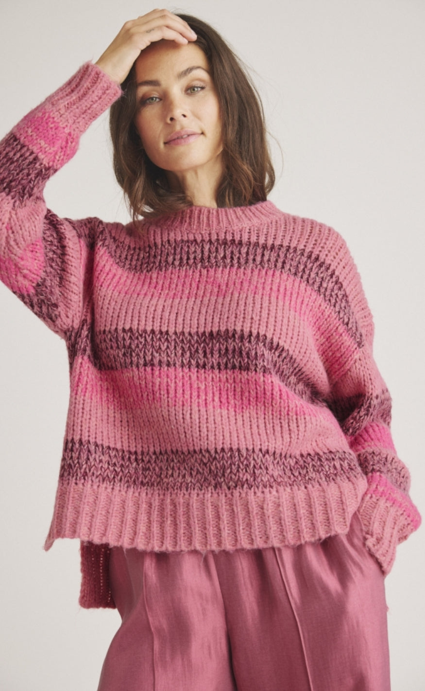 Luxzuz Strik - Karoline - Hot Pink Rabat