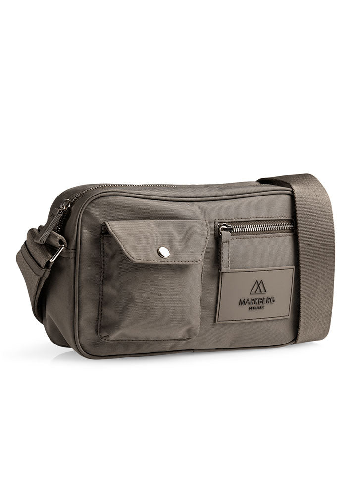 Markberg Darla Crossbody Taske - Recycled - Walnut with Gold