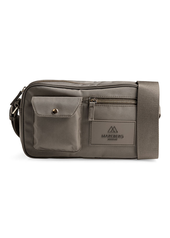 Markberg Darla Crossbody Taske - Recycled - Walnut with Gold