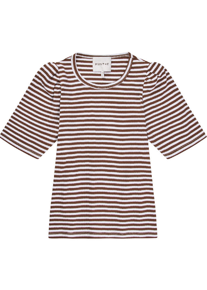 Munthe Jikolaz T-shirt - Mocca på udsalg