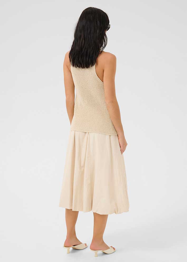 My Essential Wardrobe Diva Strik Top - Almond Milk Udsalg