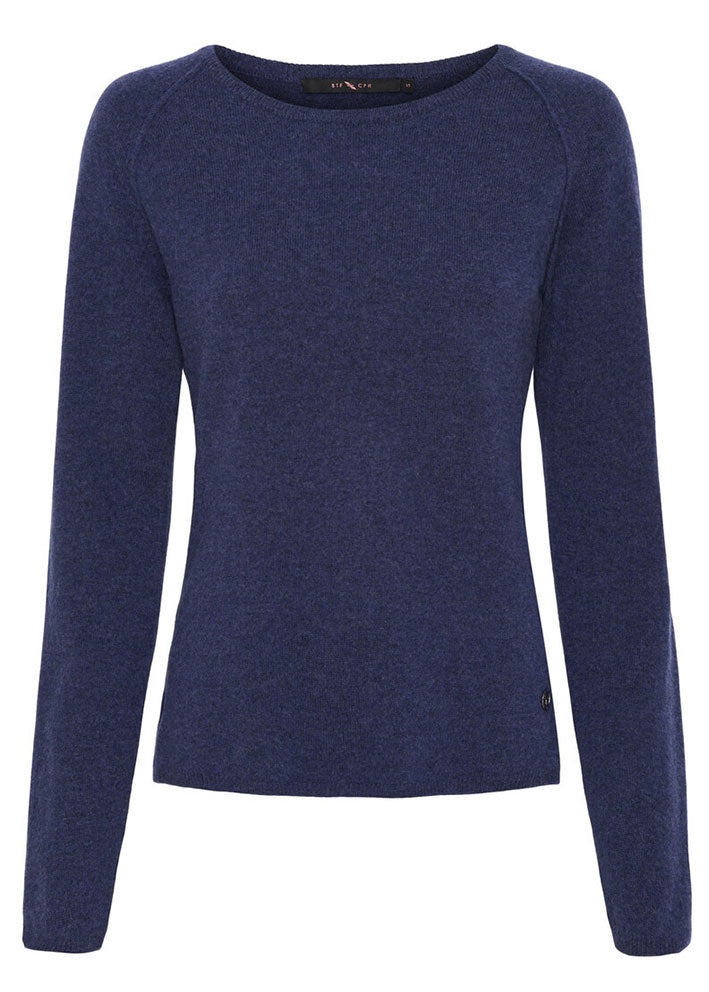 BTF CPH Cashmere Cardigan 50067 Midnight Blue Melange