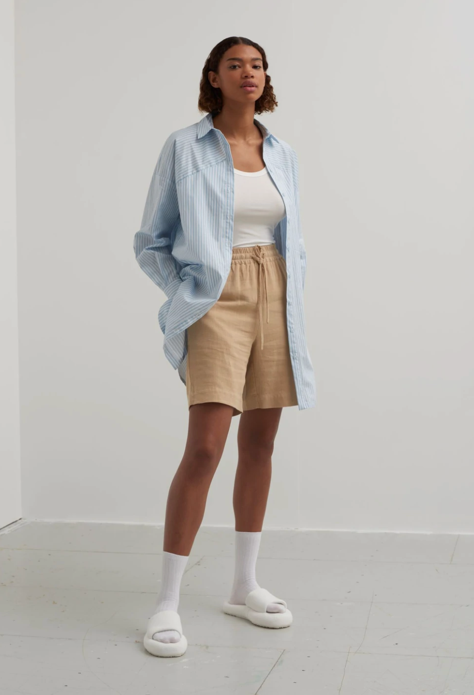 Esmé Studios Maren Loose Hørshorts - Safari