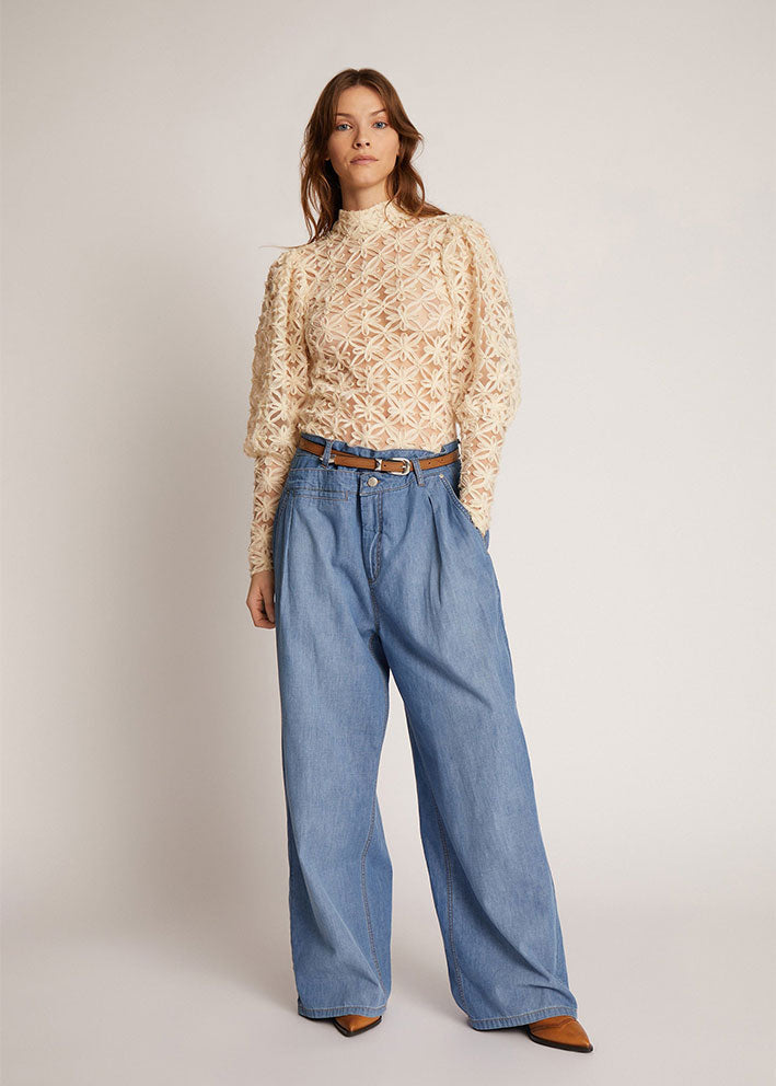 Munthe Thiki Bluse - Creme