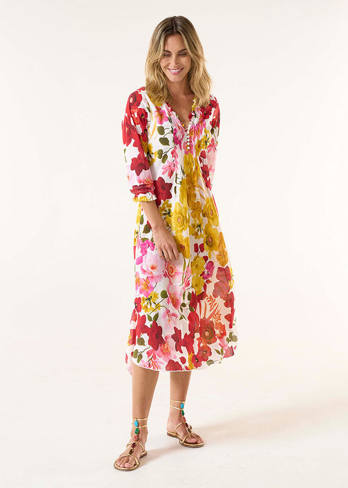 One Season Long Poppy Kjole - Flamenco Yellow