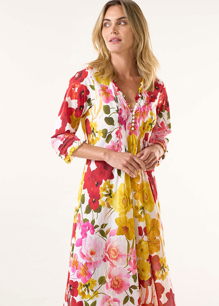 One Season Long Poppy Kjole - Flamenco Yellow