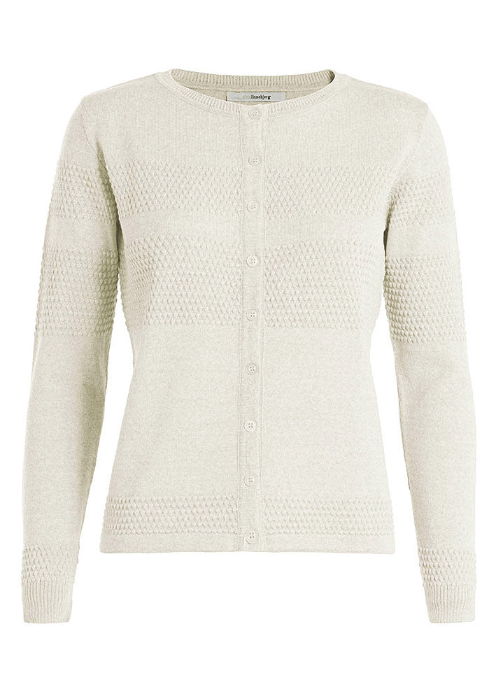 Sibin Linnebjerg Dita Cardigan 1010 Offwhite Online nu