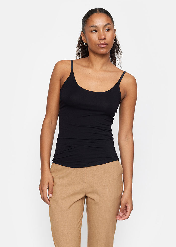 Soft Rebels Linsey Strap Top SR124-302 Black Online salg