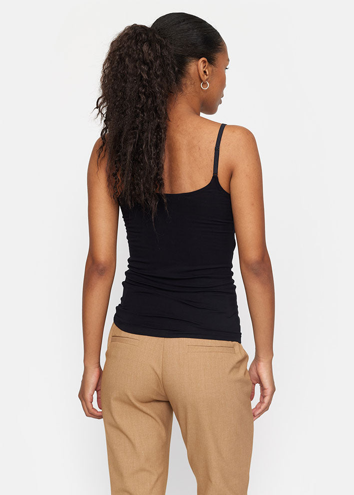 Soft Rebels Linsey Strap Top SR124-302 Black Online salg