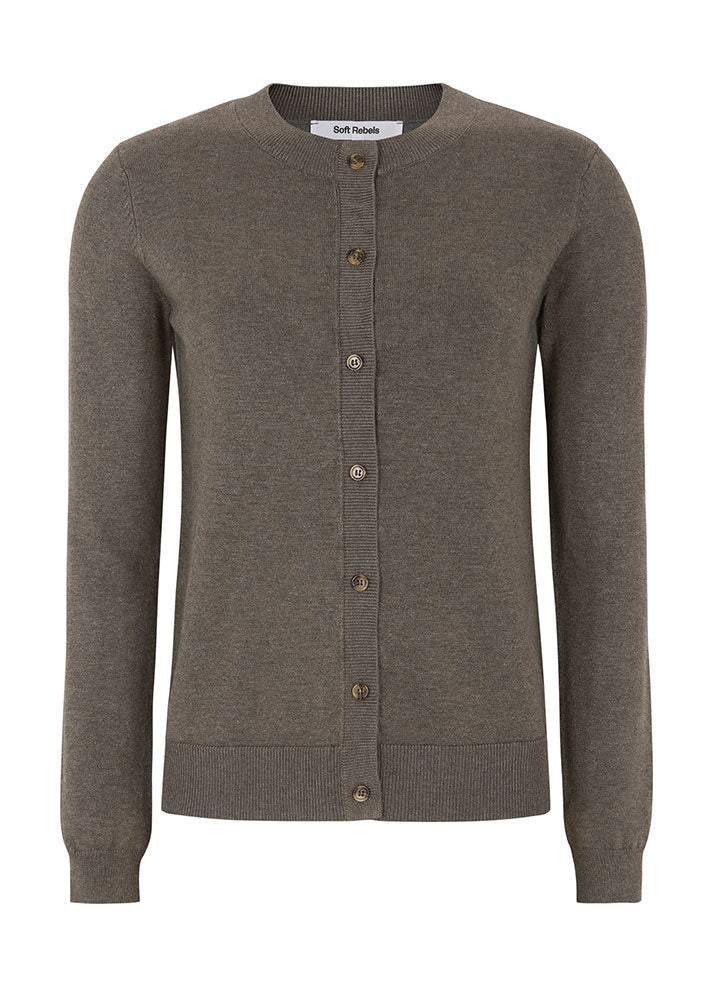 Soft Rebels Marla Cardigan SR120-213 Morel Melange