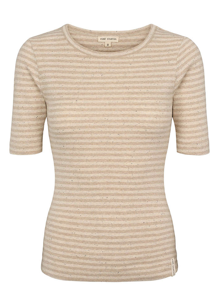 Esmé Studios Bloom Stripe 2/4 T-shirt - Buttercream
