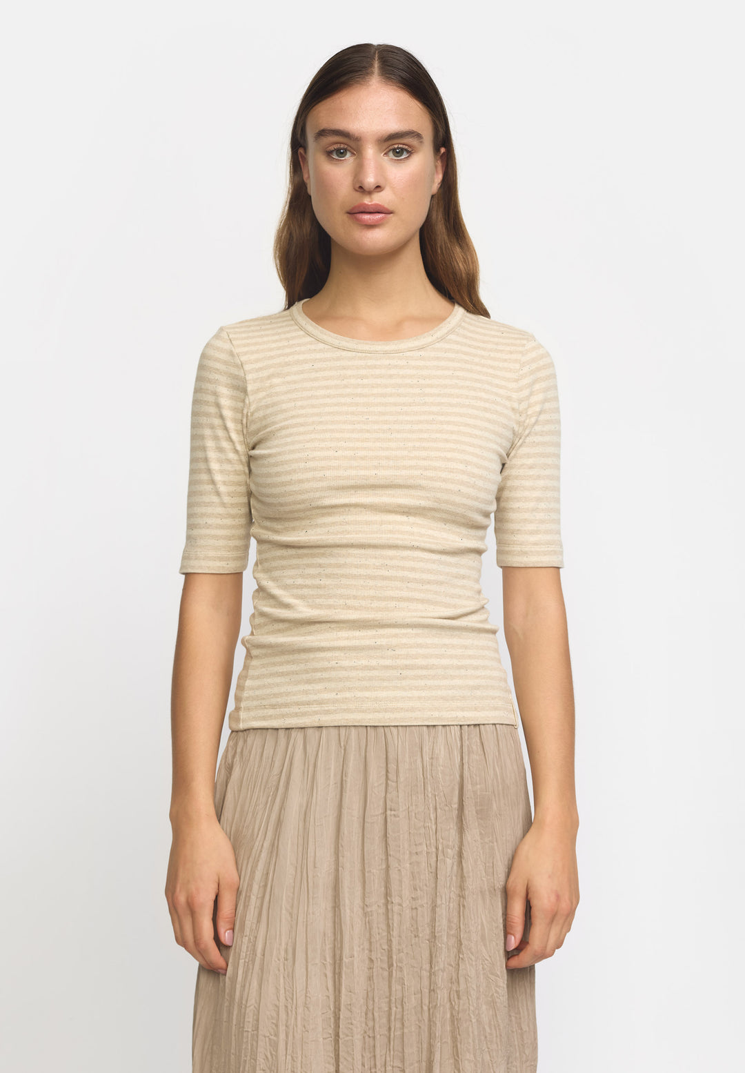 Esmé Studios Bloom Stripe 2/4 T-shirt - Buttercream