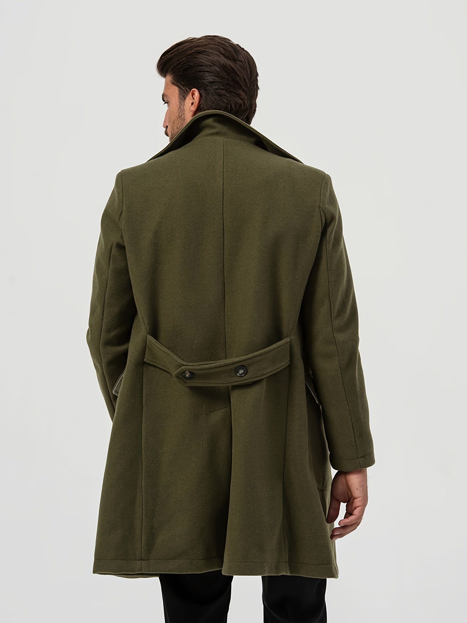 Grøn trenchcoat til mænd