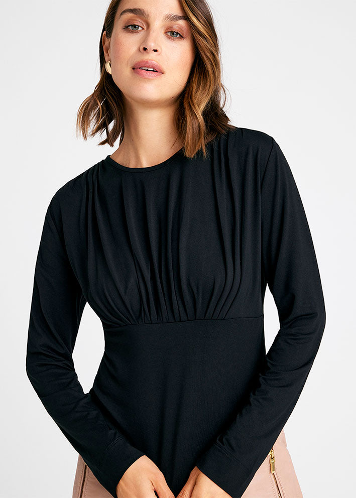 Gustav Jina t-shirt L/S 56706 Washed Black