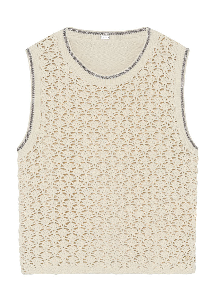 Gustav Lulle crochet top 56401 Antique White