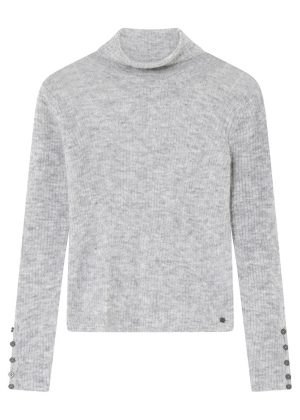 Gustav Rotem knit roll neck 55412 Rullekrave - Steel