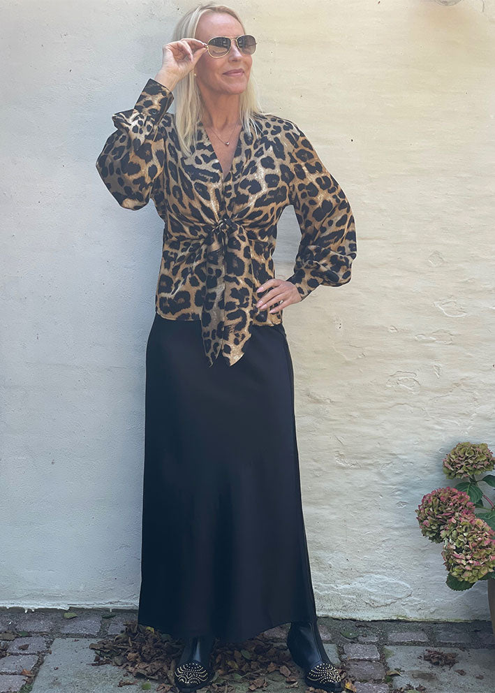 Karmamia Blair Blouse - Hammered Leopard
