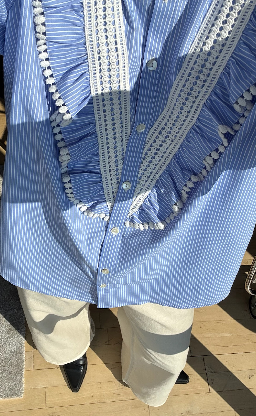 Love & Divine Skjorte - Love1295 - Blue/White