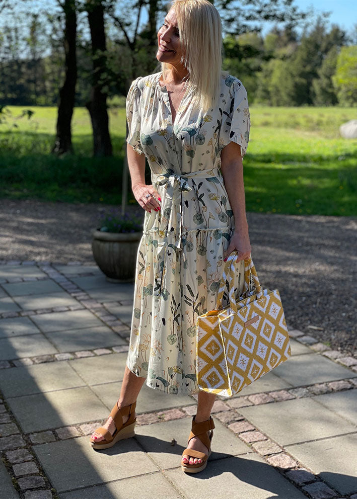 Luna Moon Rue Rivoli Mid Tote - Ochre Yellow