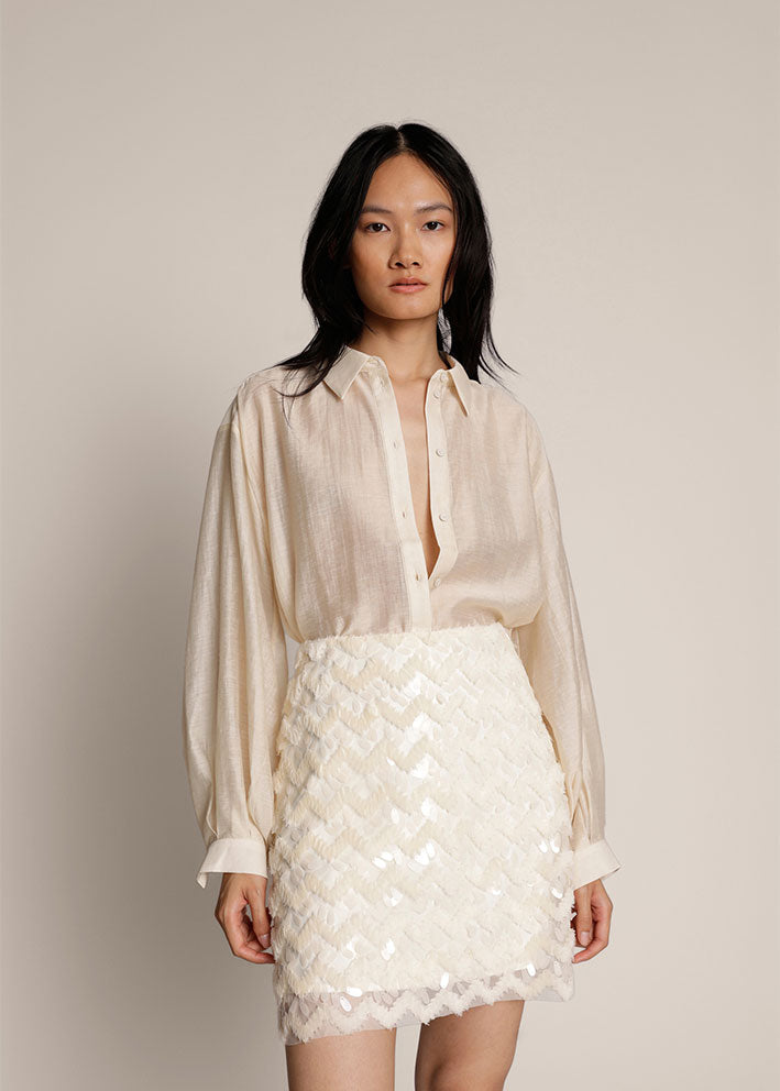 Munthe Moraine Nederdel - Creme Online Hot Salg