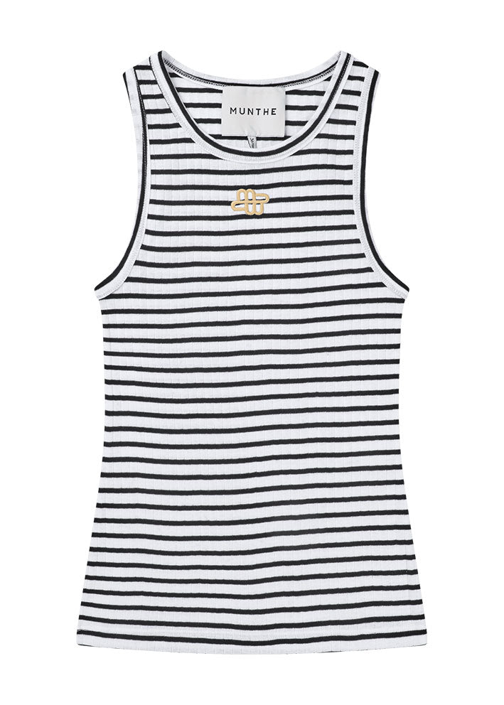 Munthe Tezza Top - Black Stripe