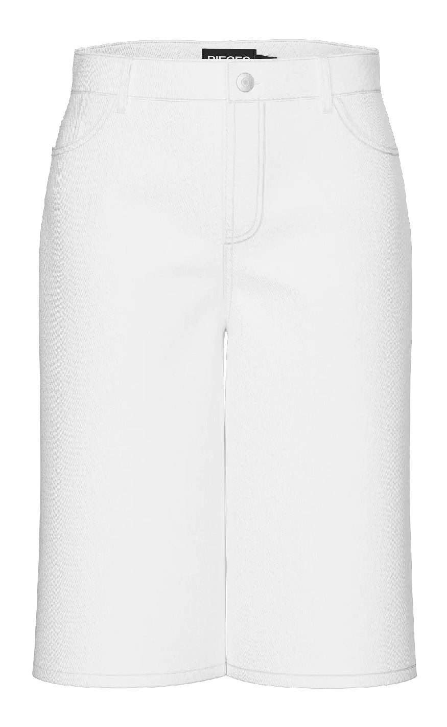 Pieces Shorts - Salume - Bright White Mode