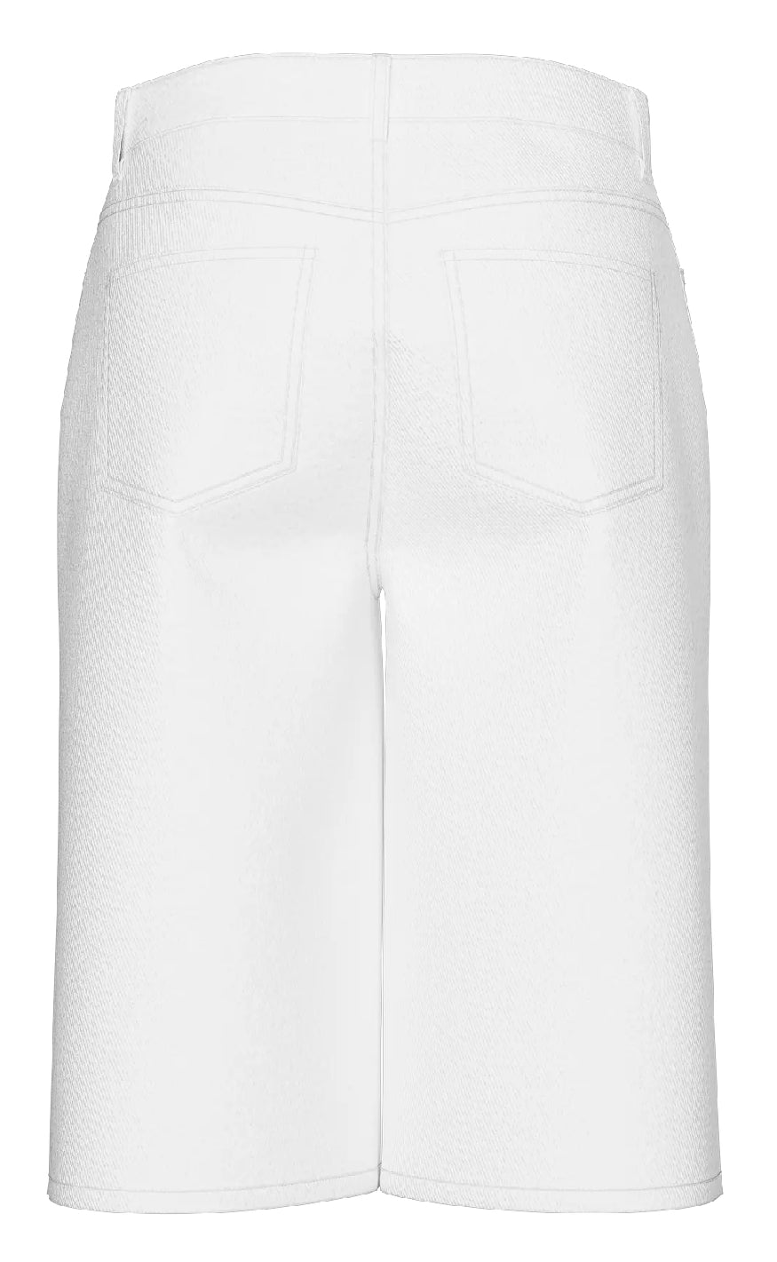 Pieces Shorts - Salume - Bright White Mode