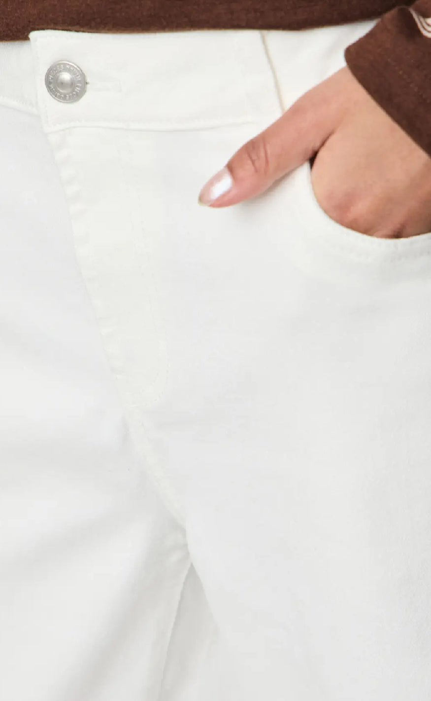 Pieces Shorts - Salume - Bright White Mode