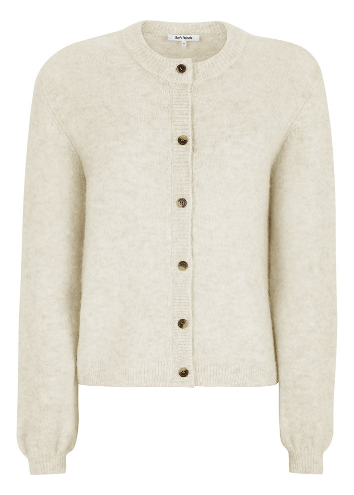 Soft Rebels Allison O-neck Cardigan SRX2112-200 Arctic Wolf
